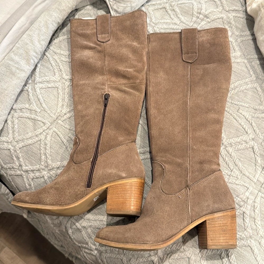 Steve Madden Ninella khaki knee boots size 7
